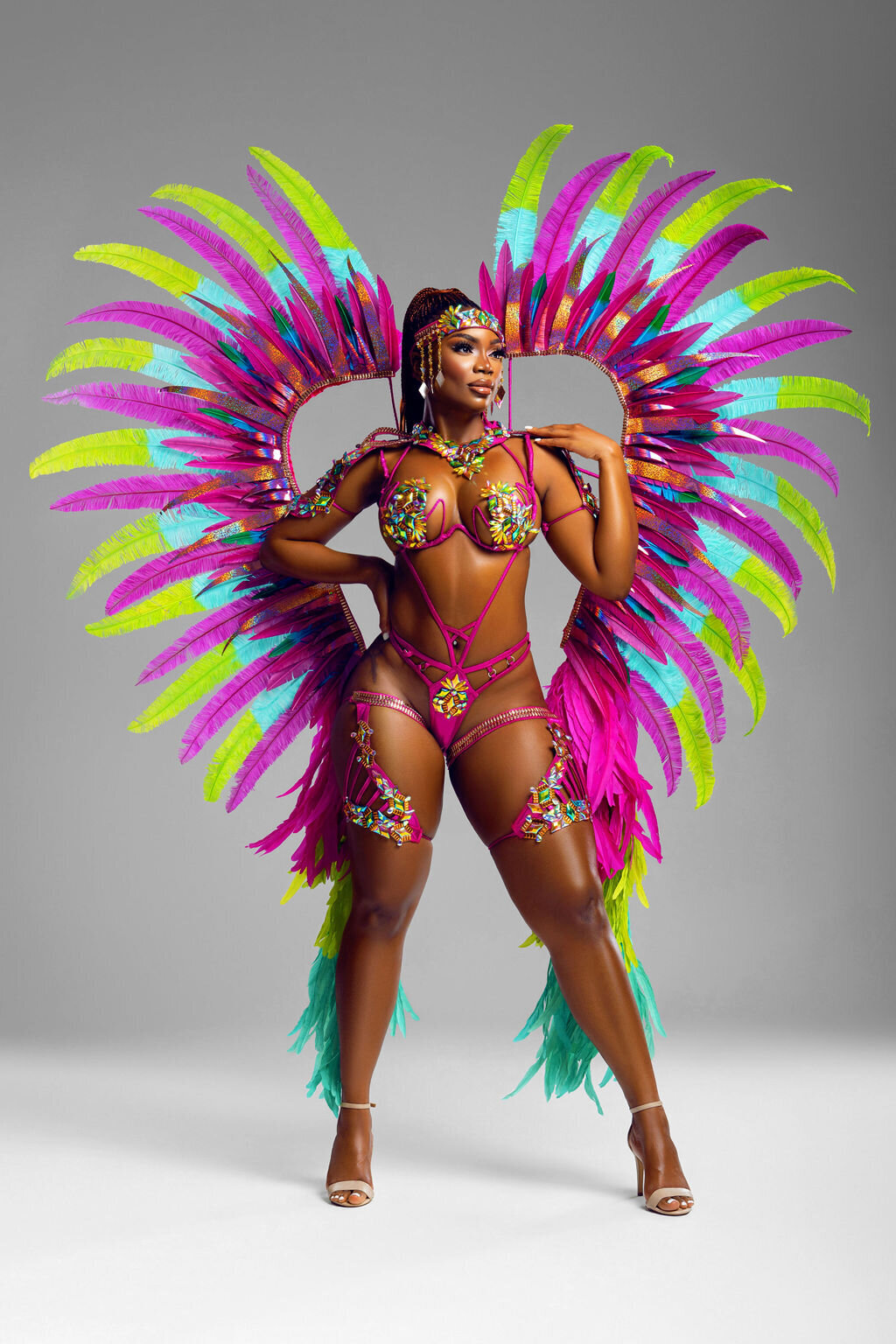 Costume for Caribana Toronto. Register to play mas with Sunlime Mas