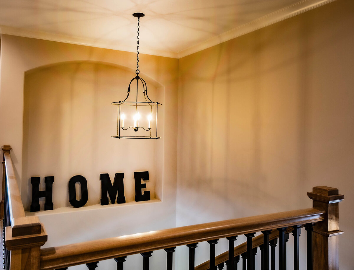Interior Lighting Inspiration Over the Stairs