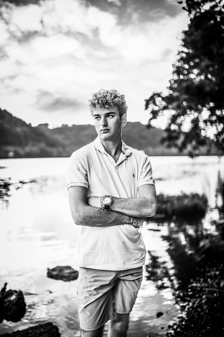 In the striking black-and-white portrait of a teenage boy he looks often into the distance over the river near Sewickley Pennsylvania