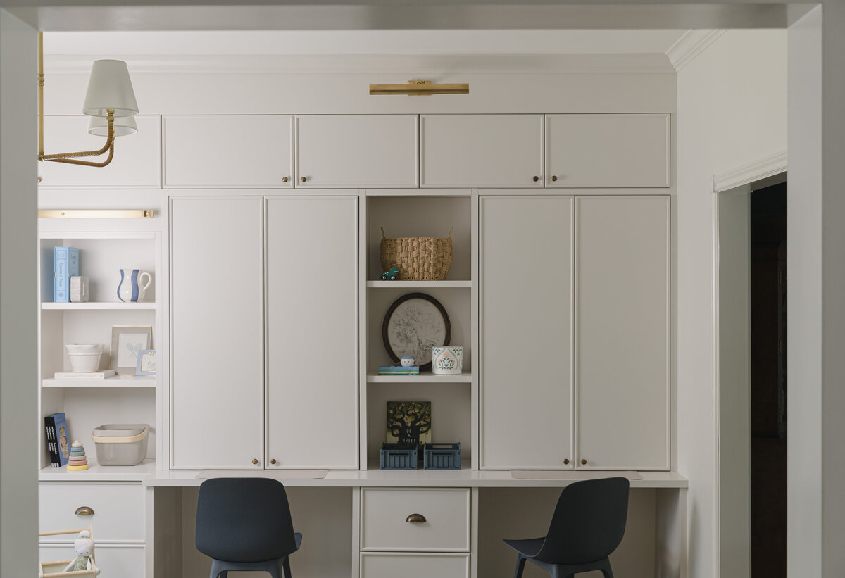 Living room bookshelves