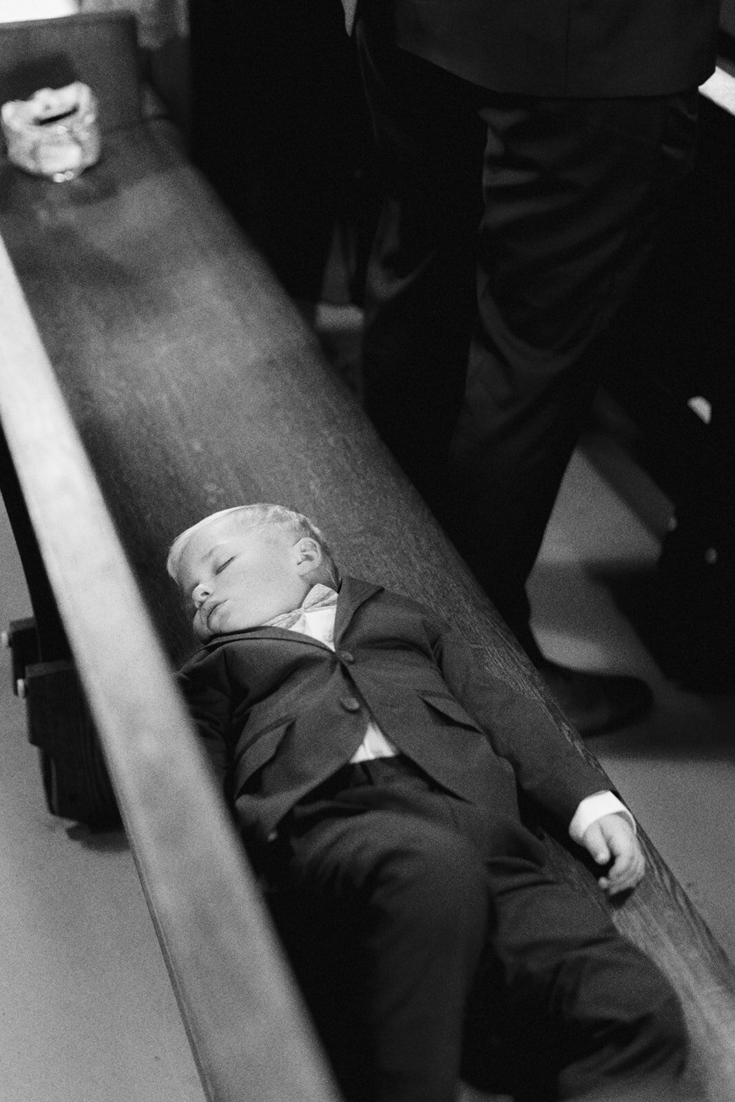 child-asleep-wedding-pew