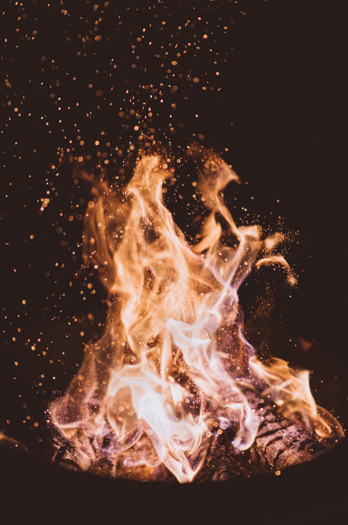 Roaring fire