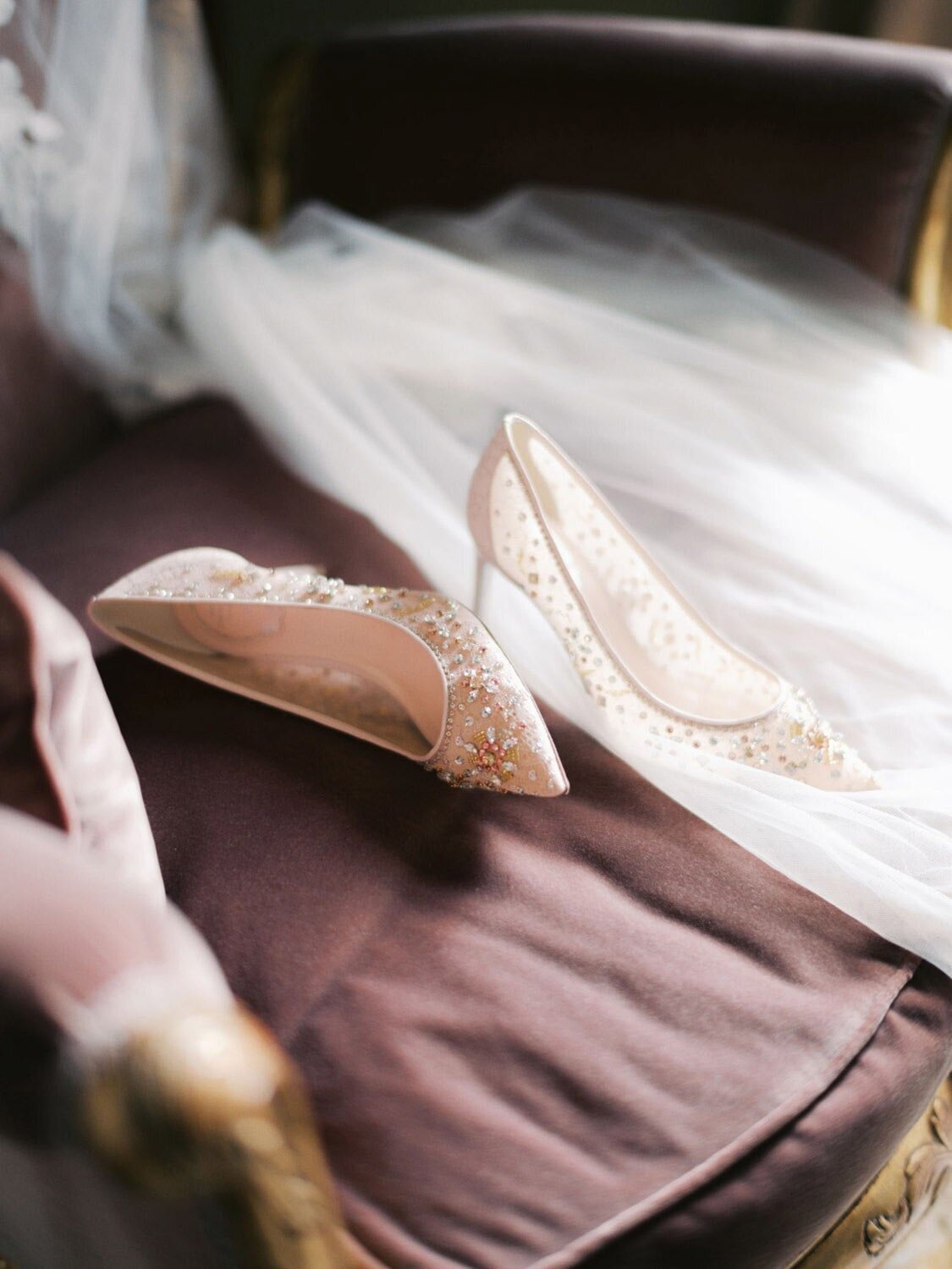 Wedding shoes by Rene Caovilla, at Grand Hotel Tremezzo Wedding, by Lake Como wedding photographer Andreas K. Georgiou