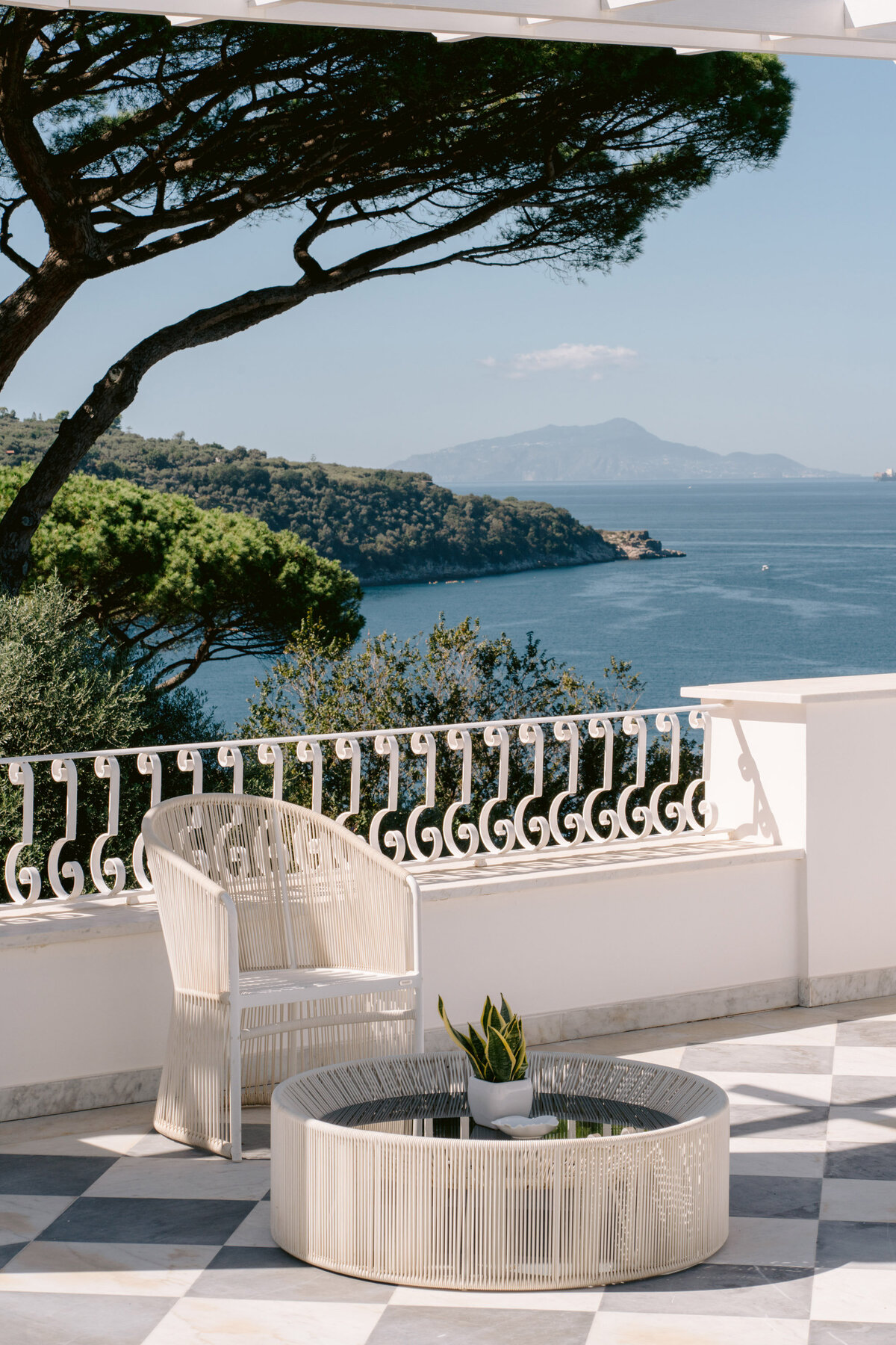 the terrace belonging to the bridal suite 007 at villa silvana