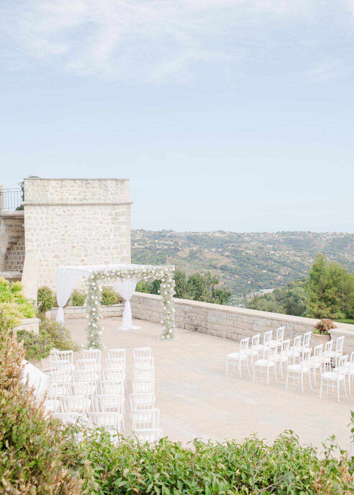 photo of the wedding ceremony spot