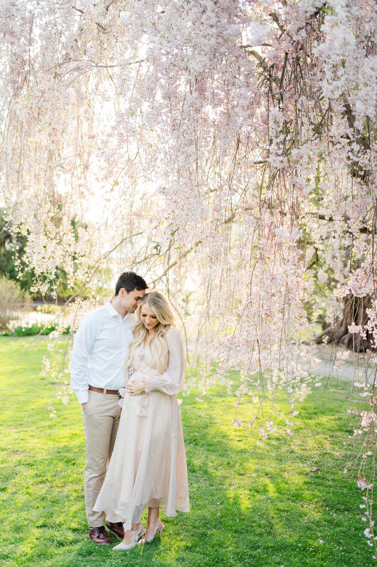 Stunning maternitiy photos in Bristol, RI at Blithewold Mansion taken by best Maternity photographer in Rhode Island