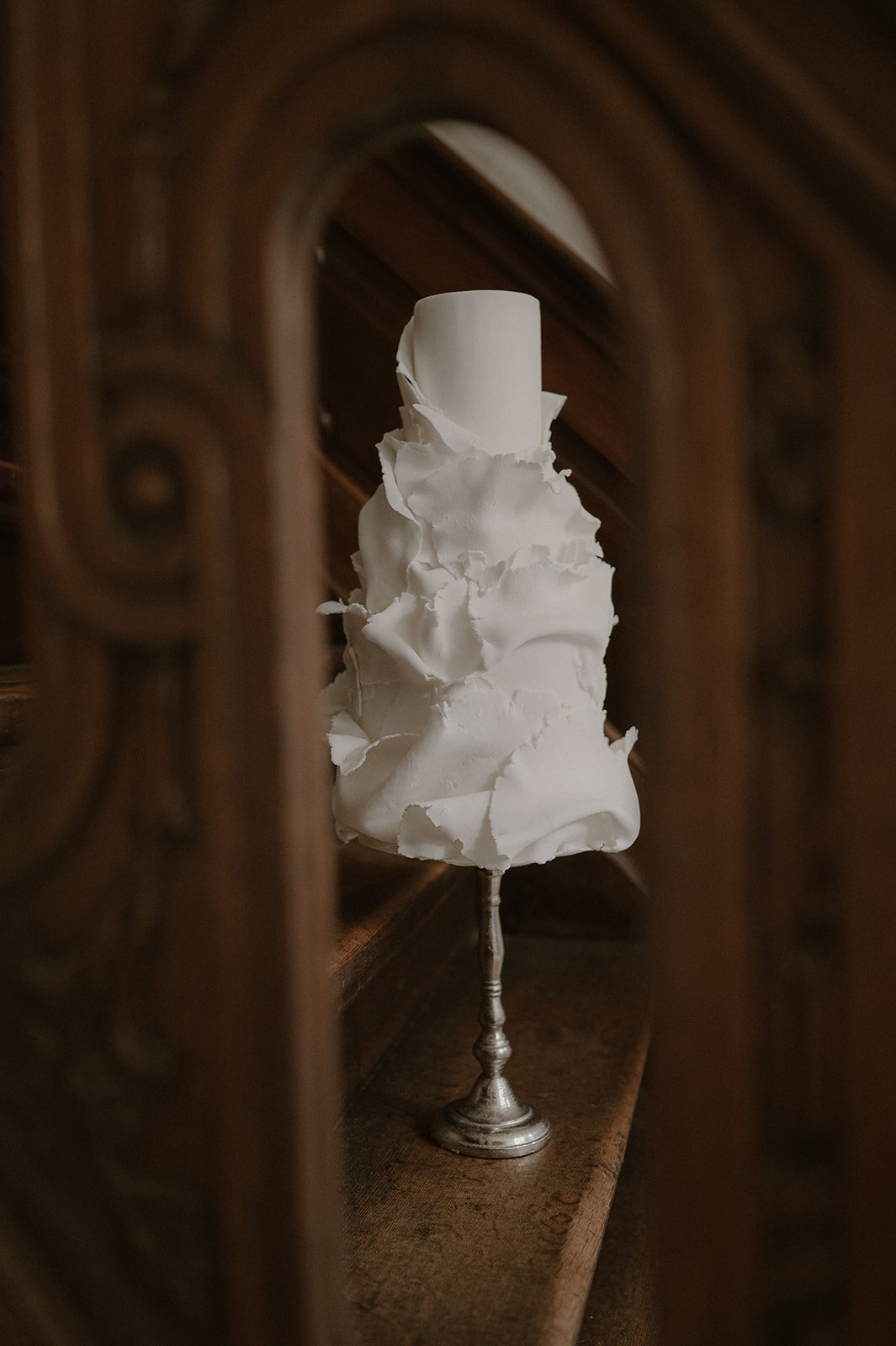 Wedding Cake with ruffles