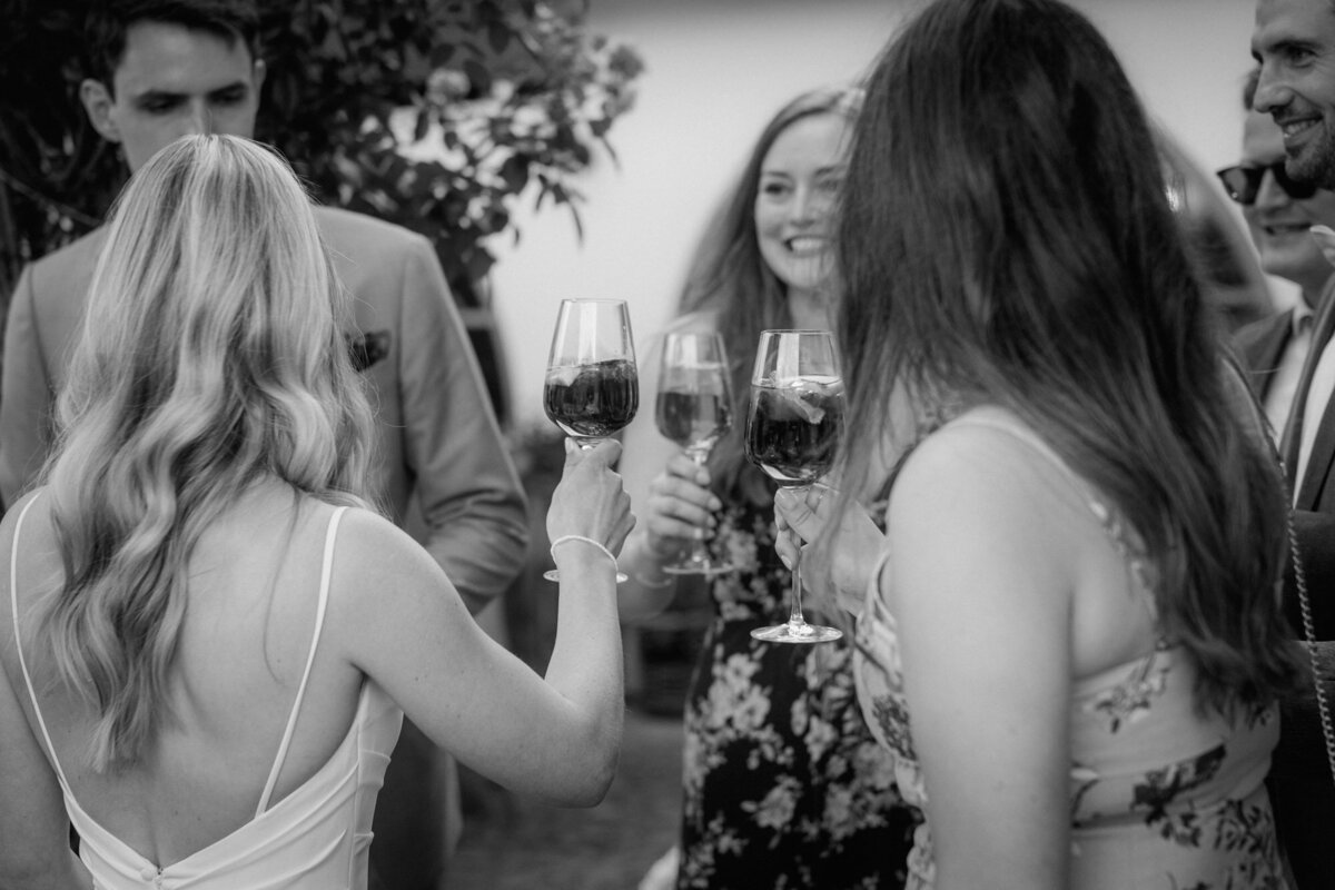 Cheers to the newly weds!