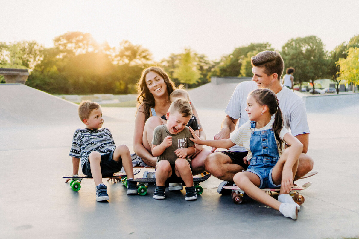Dallas Lifestyle Family Photographer - Family Skateboard Photography