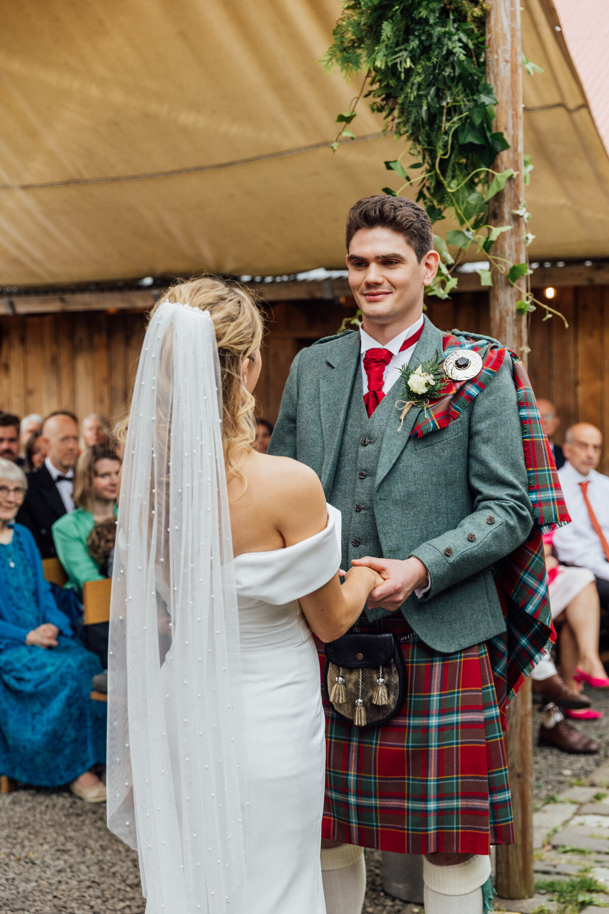 Wedding ceremony at The Free Company
