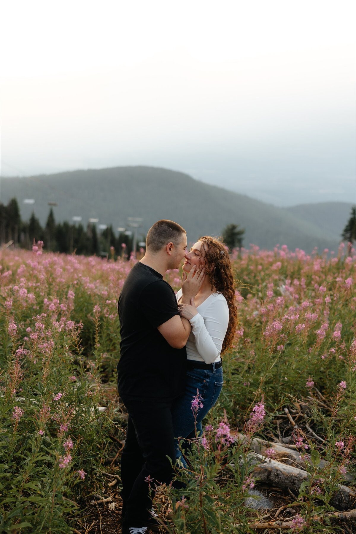 mt spokane couples photos