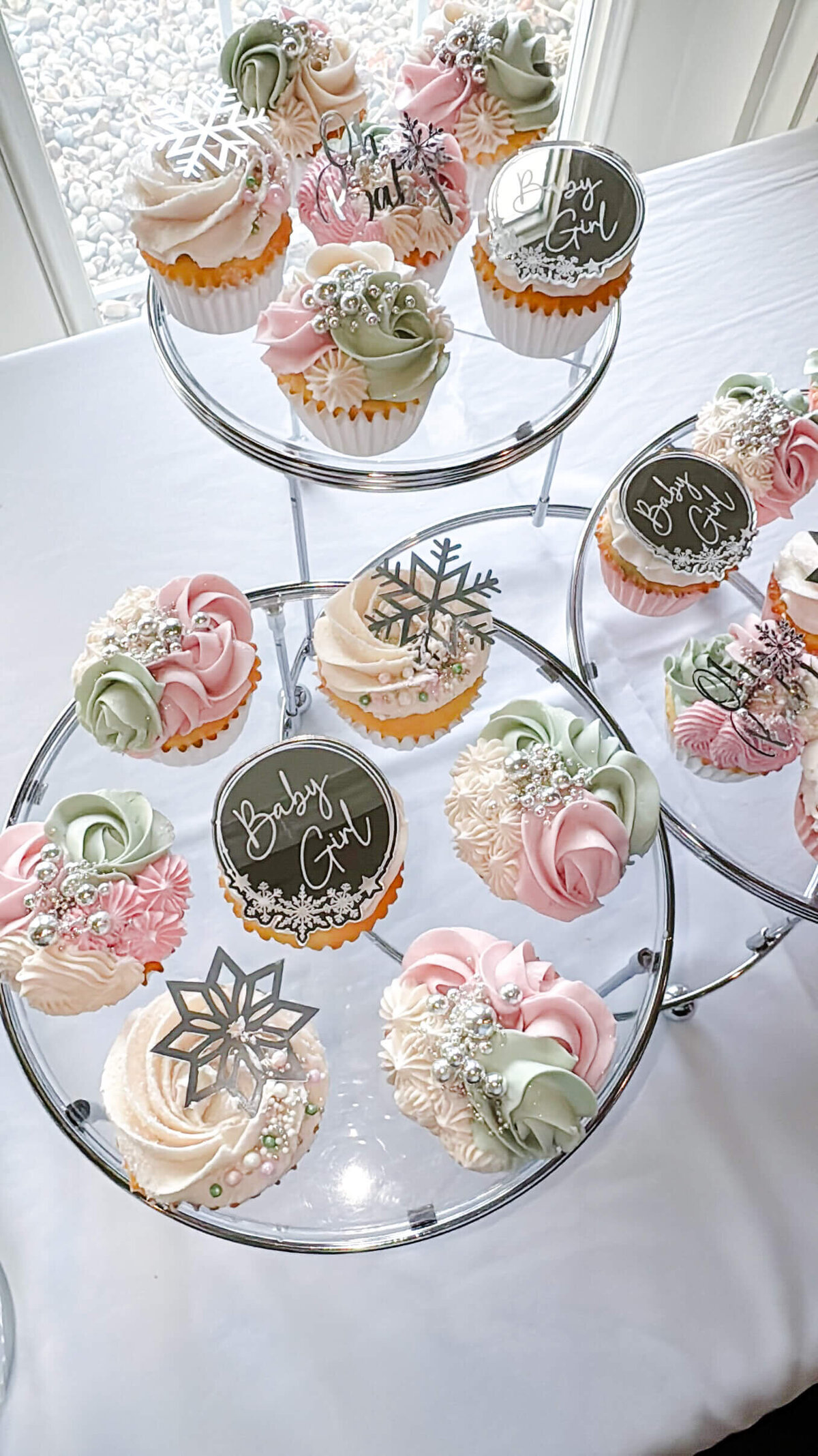 Winter Wonderland Baby Shower Cupcakes