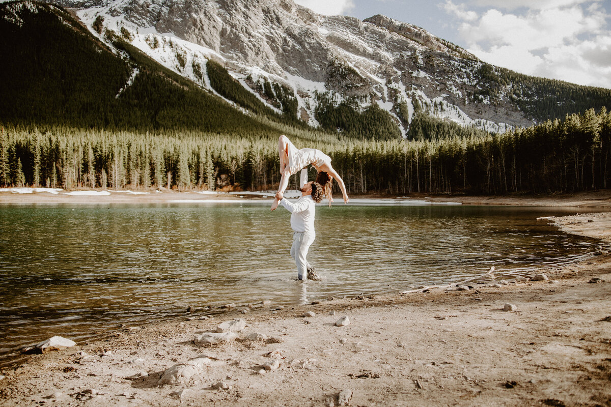 Canmore Wedge Pond elopement