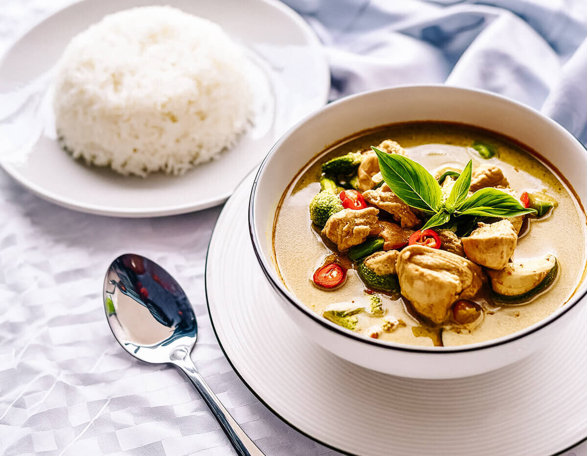 Thai curry dish.