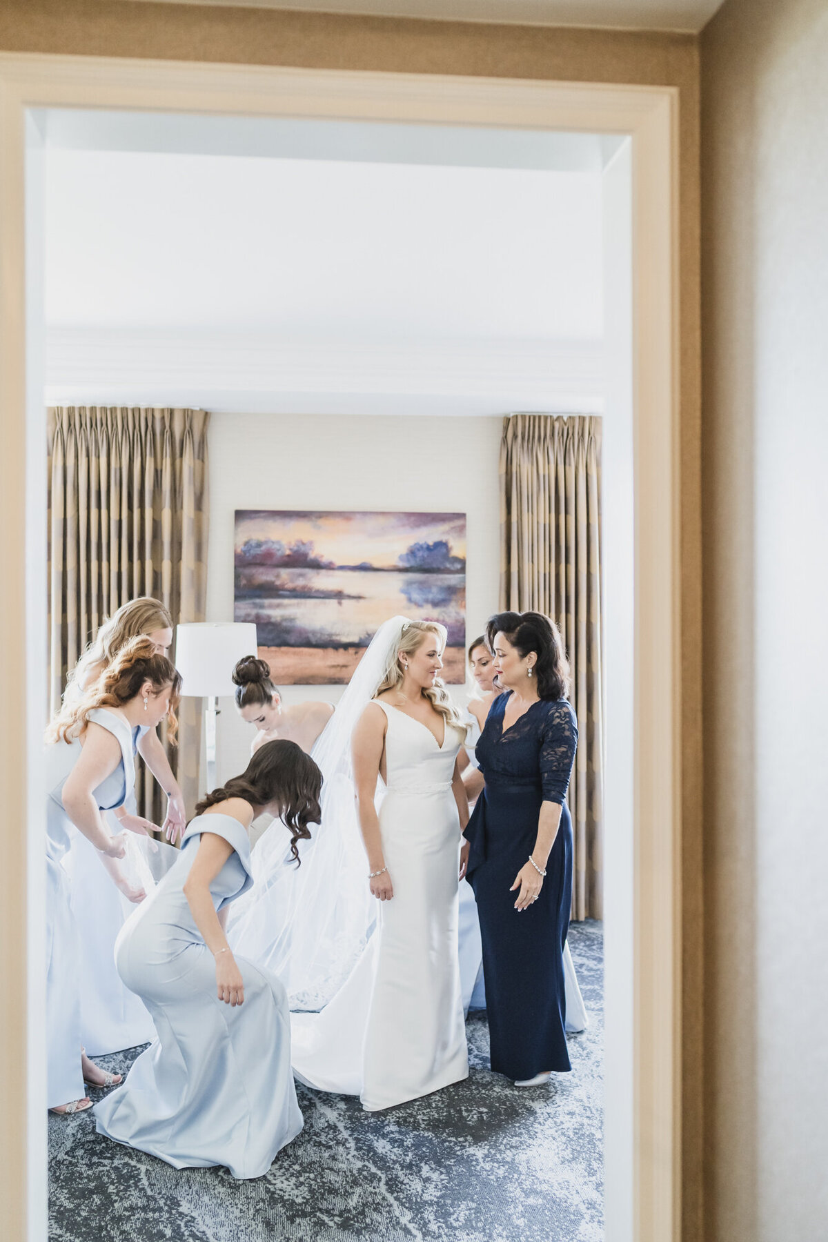 A TIMELESS ROMANTIC CLASSIC DUSTY BLUE BLACK TIE LOVETT HALL LUXURY WEDDING AT GREENFIELD VILLAGE IN DEARBORN MICHIGAN BY KARI DAWSON15