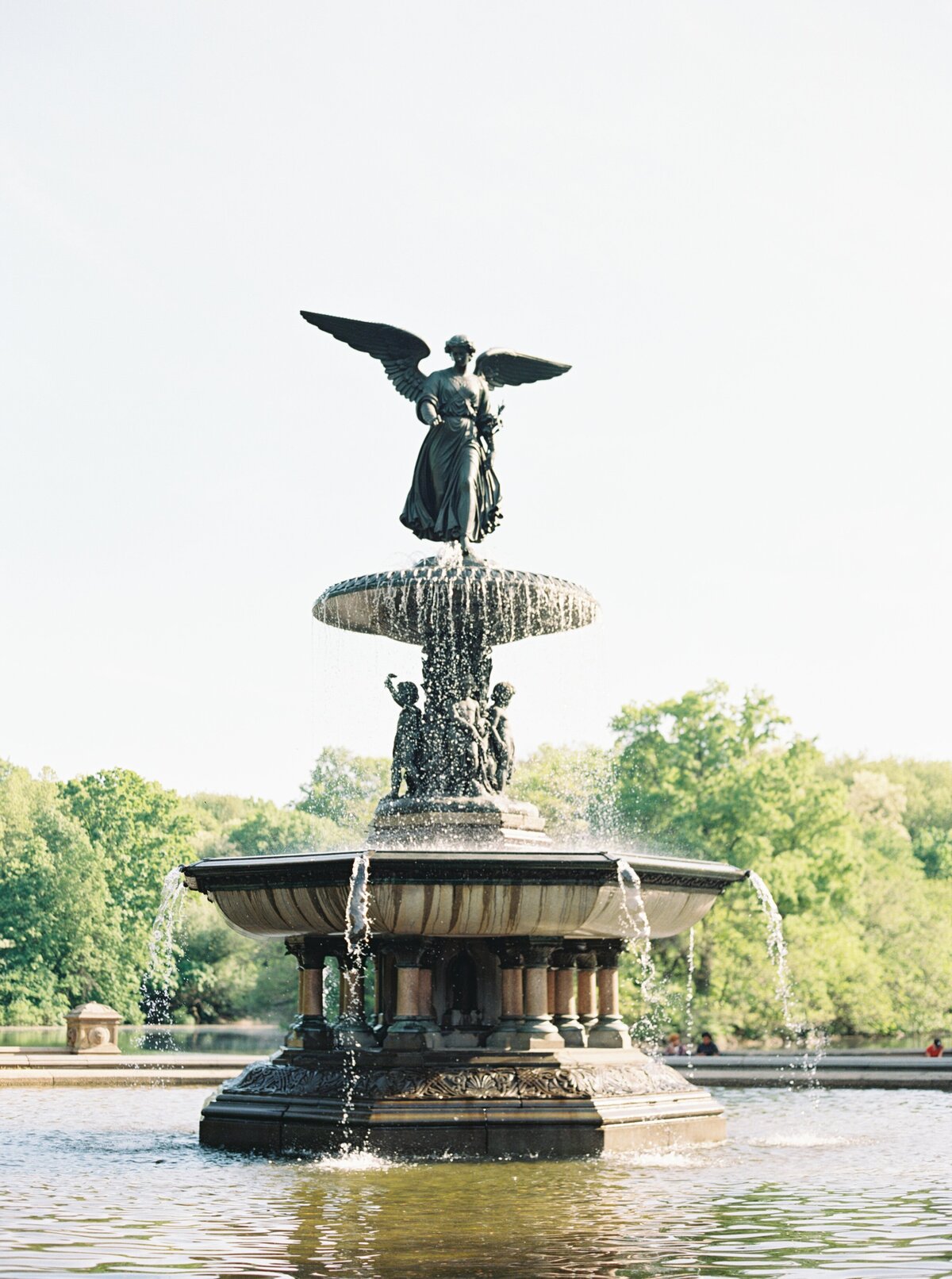 Bethesda fountain engagement session