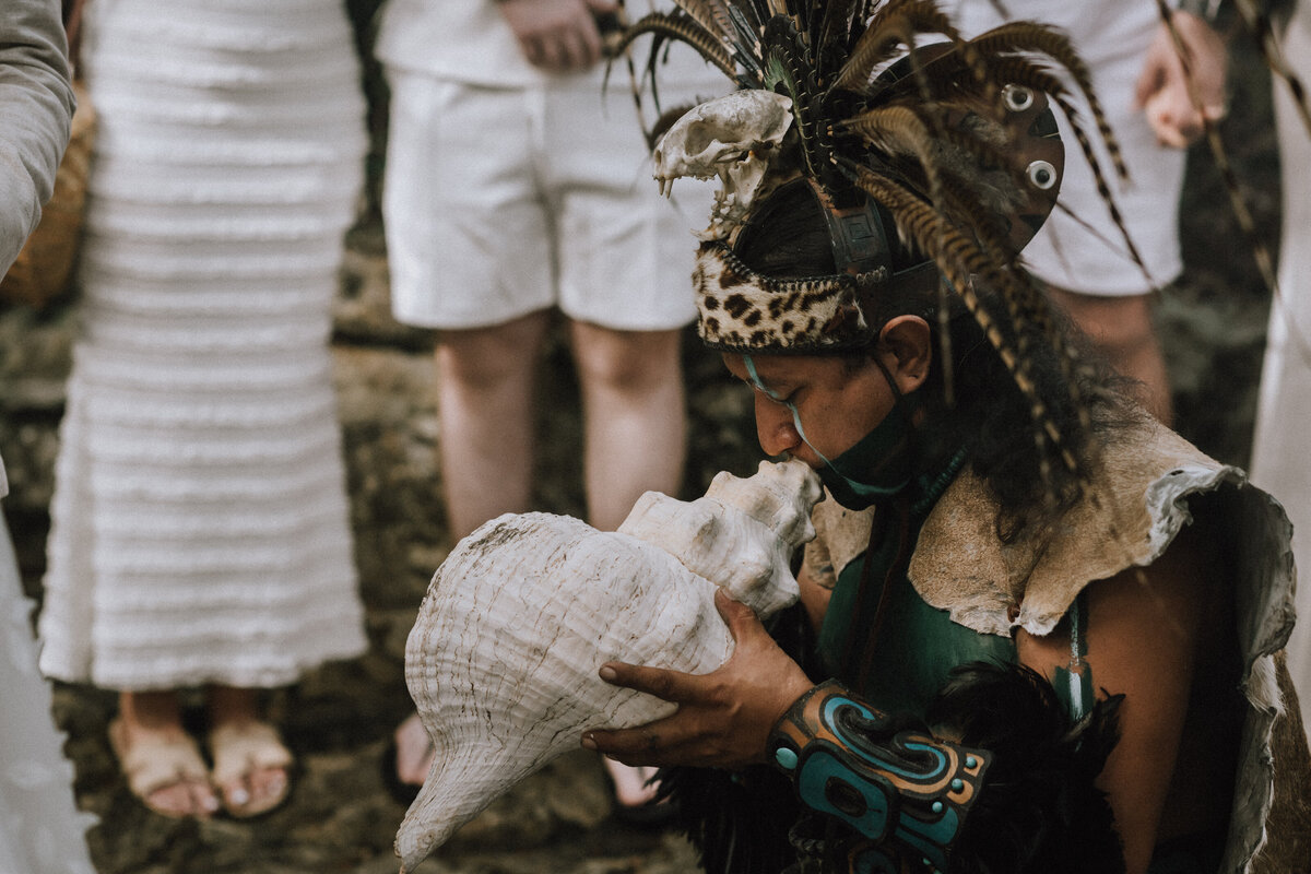 Mayan Wedding Ceremony at a Cenote in Tulum