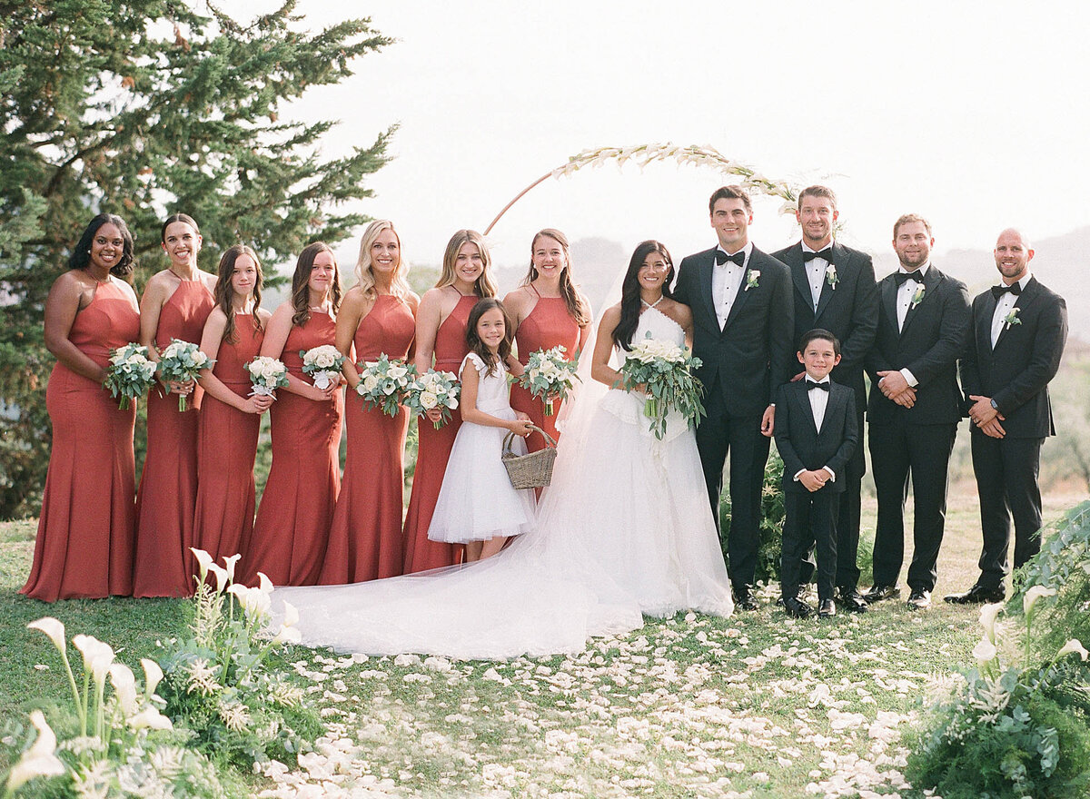 alexandra vonk - wedding at villa di Ulignano Tuscany_bridalparty