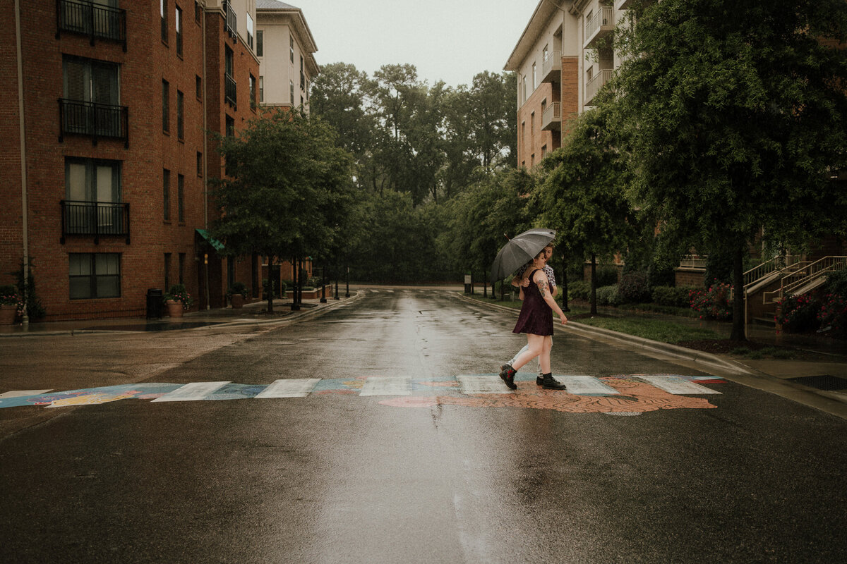 Engagement shoot in Raleigh  Urban