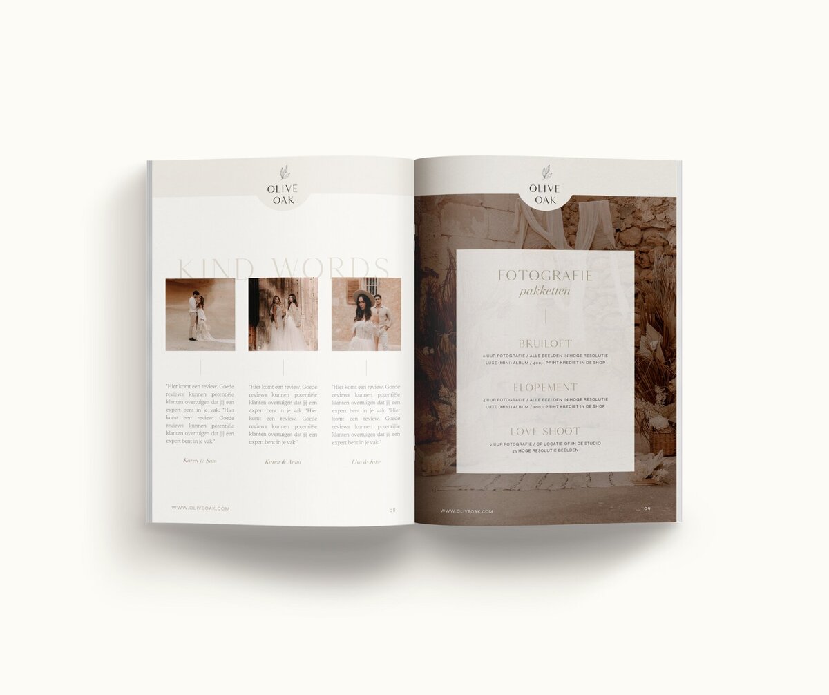 Canva brochure template Olive Oak 5