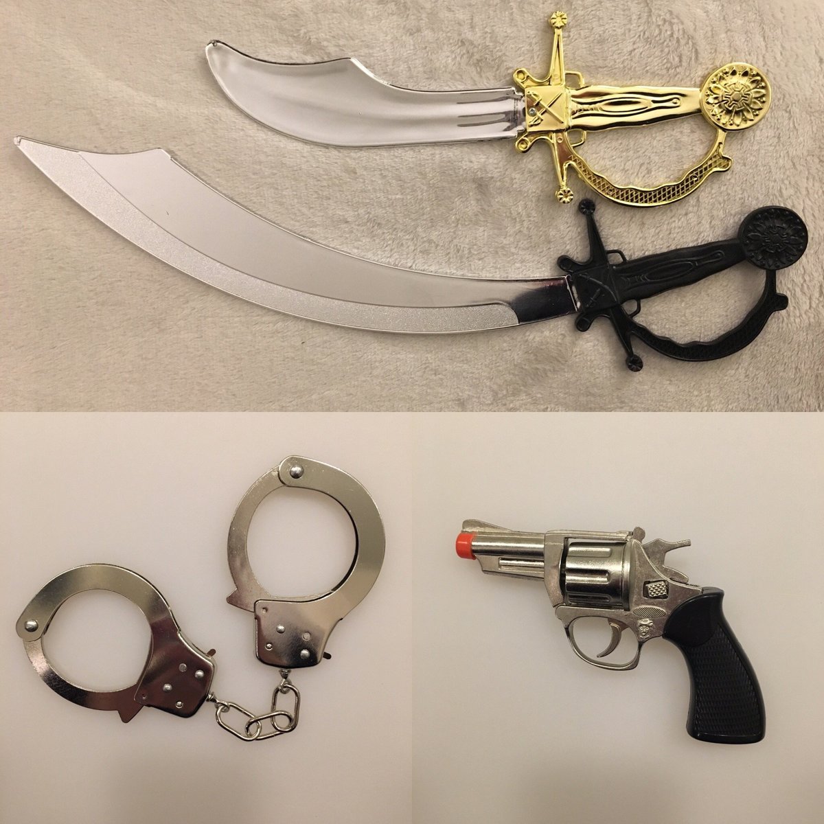 cuffs-gun-sword-props