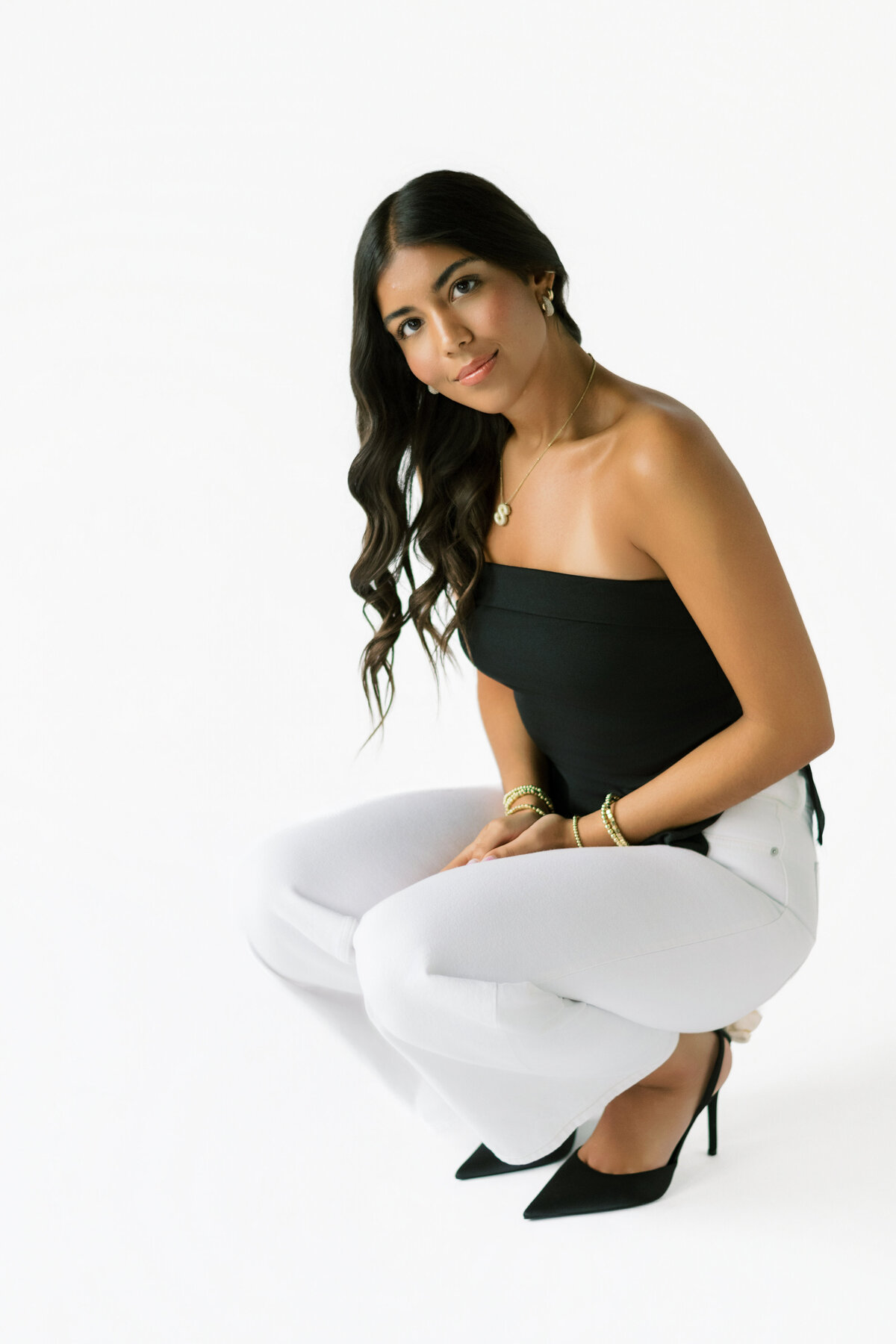 Kansas City Senior Pictures in a photography studio