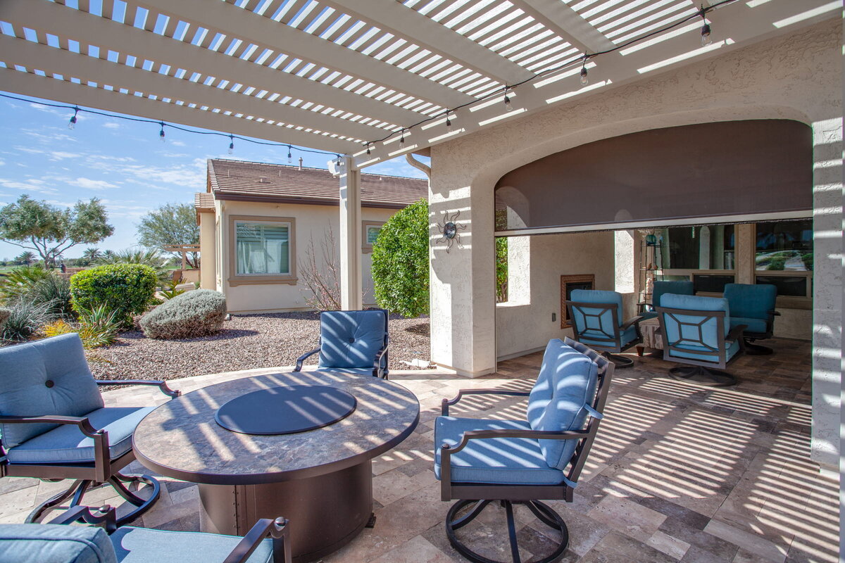 Outdoor shades residential