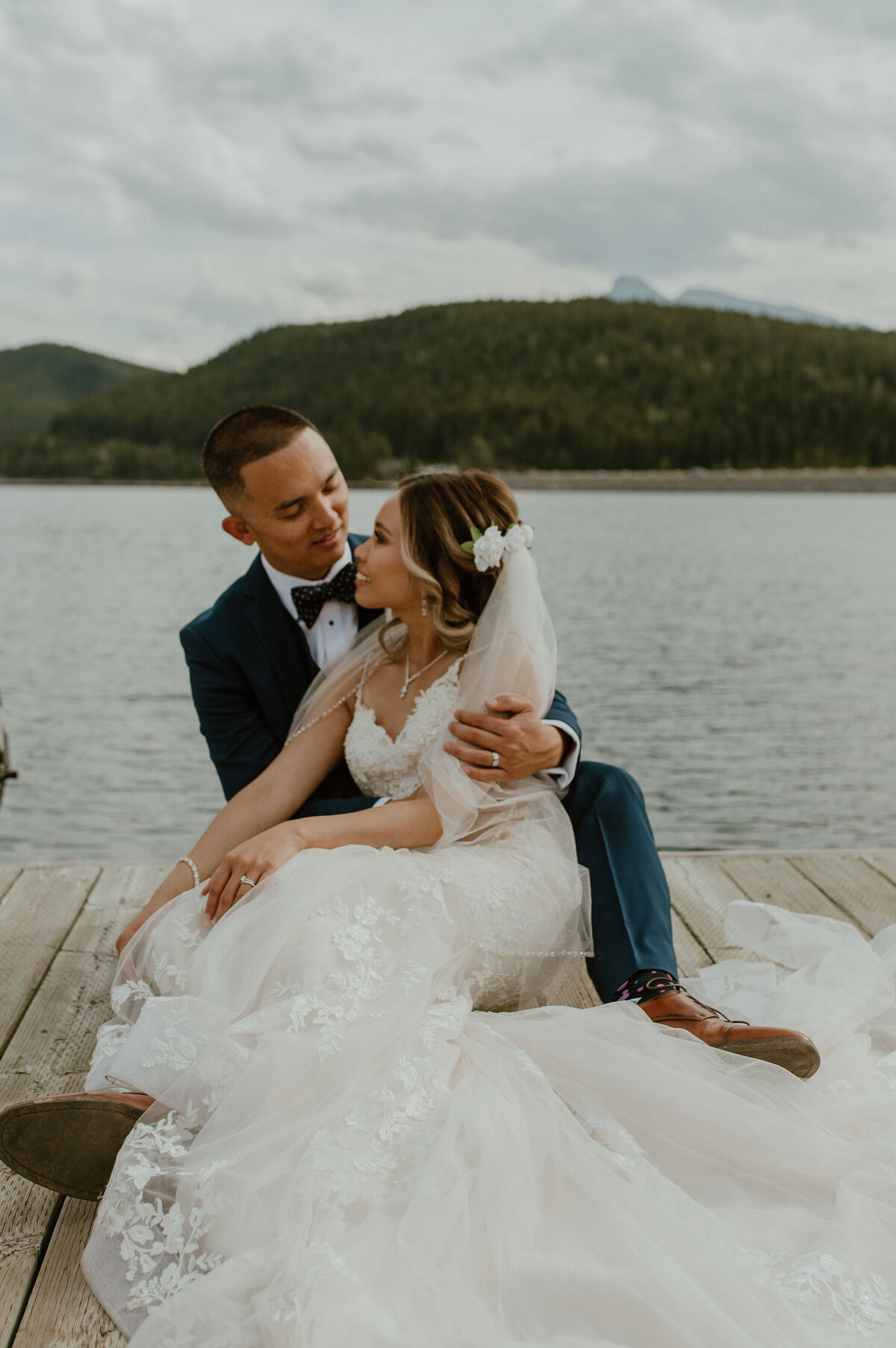 wedding portraits in Banff, Alberta