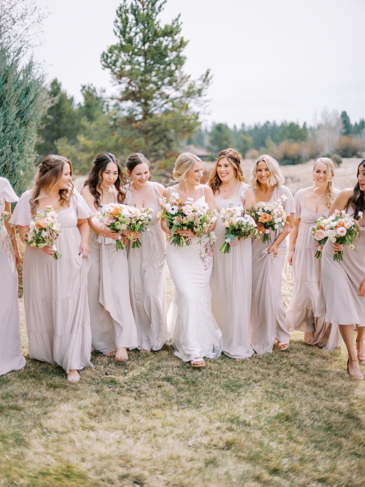 neutral bridesmaids dresses sunriver