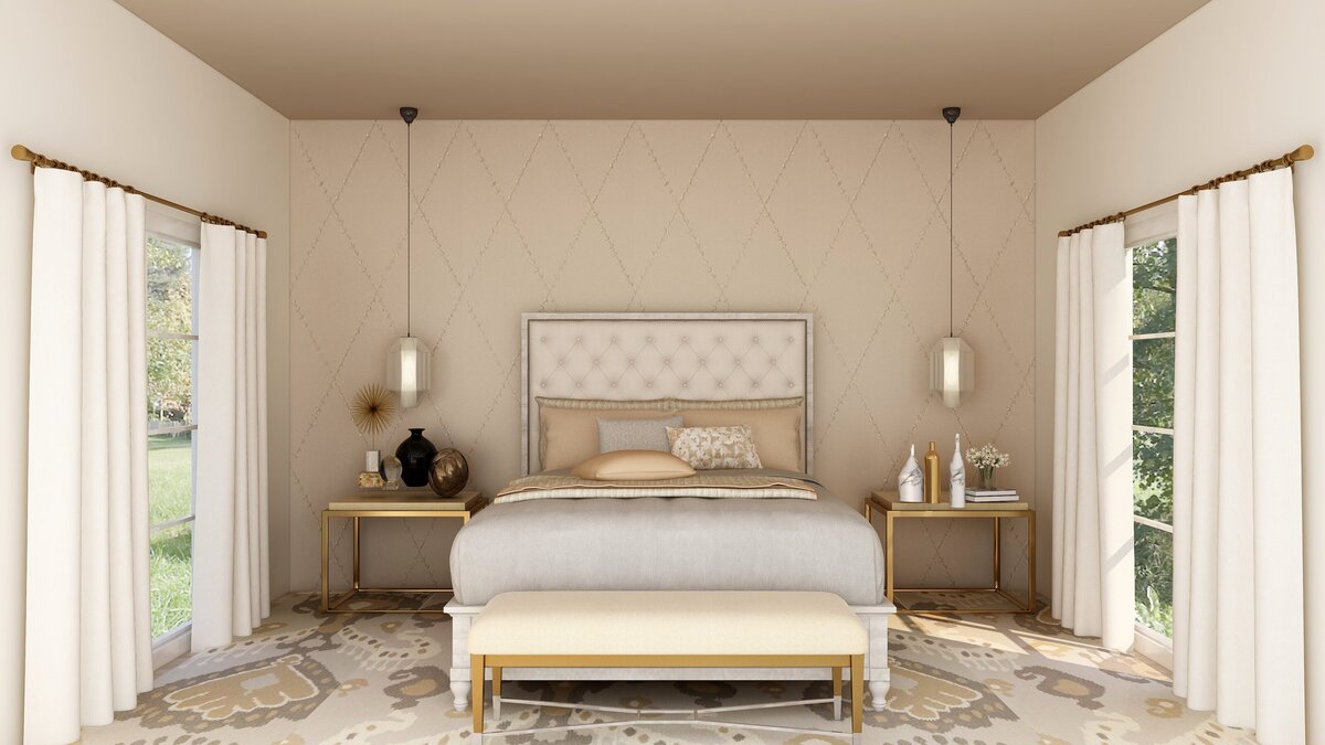 Gold bedroom inspiration