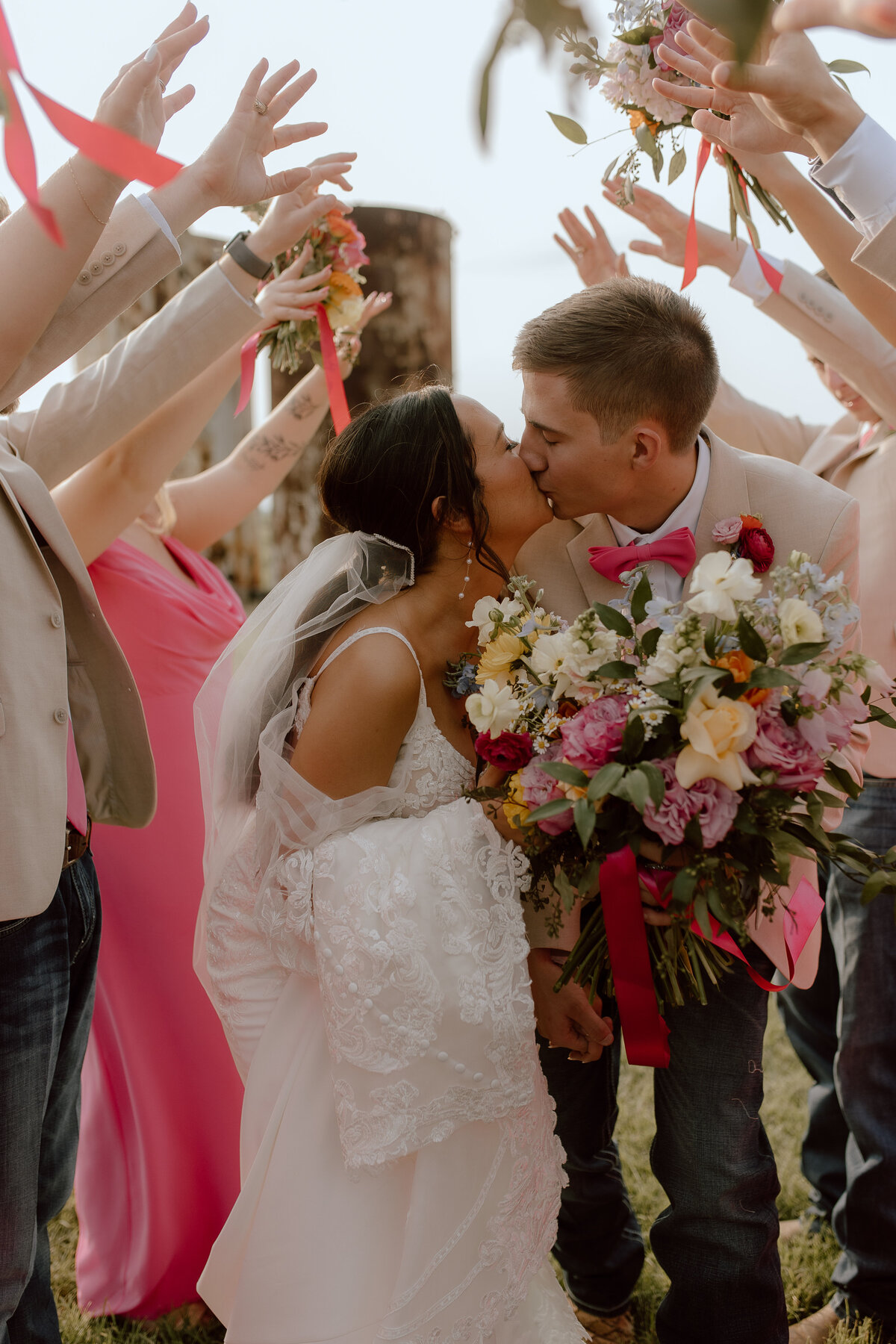 Candid and emotional wedding moments at The Gin at Hidalgo Falls in Navasota.