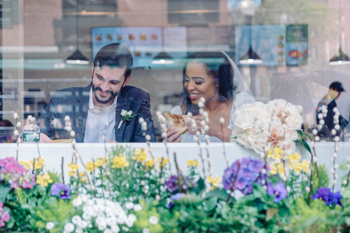 Elopement lunch at Cobblestones in Boston
