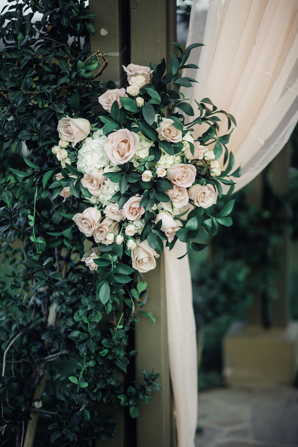 Wedding Photograph Of Flower Arrangement Los Angeles