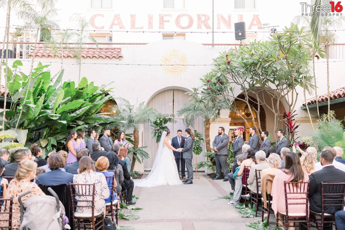 Wedding Ceremony at the Villa Del Sol in Fullerton, CA