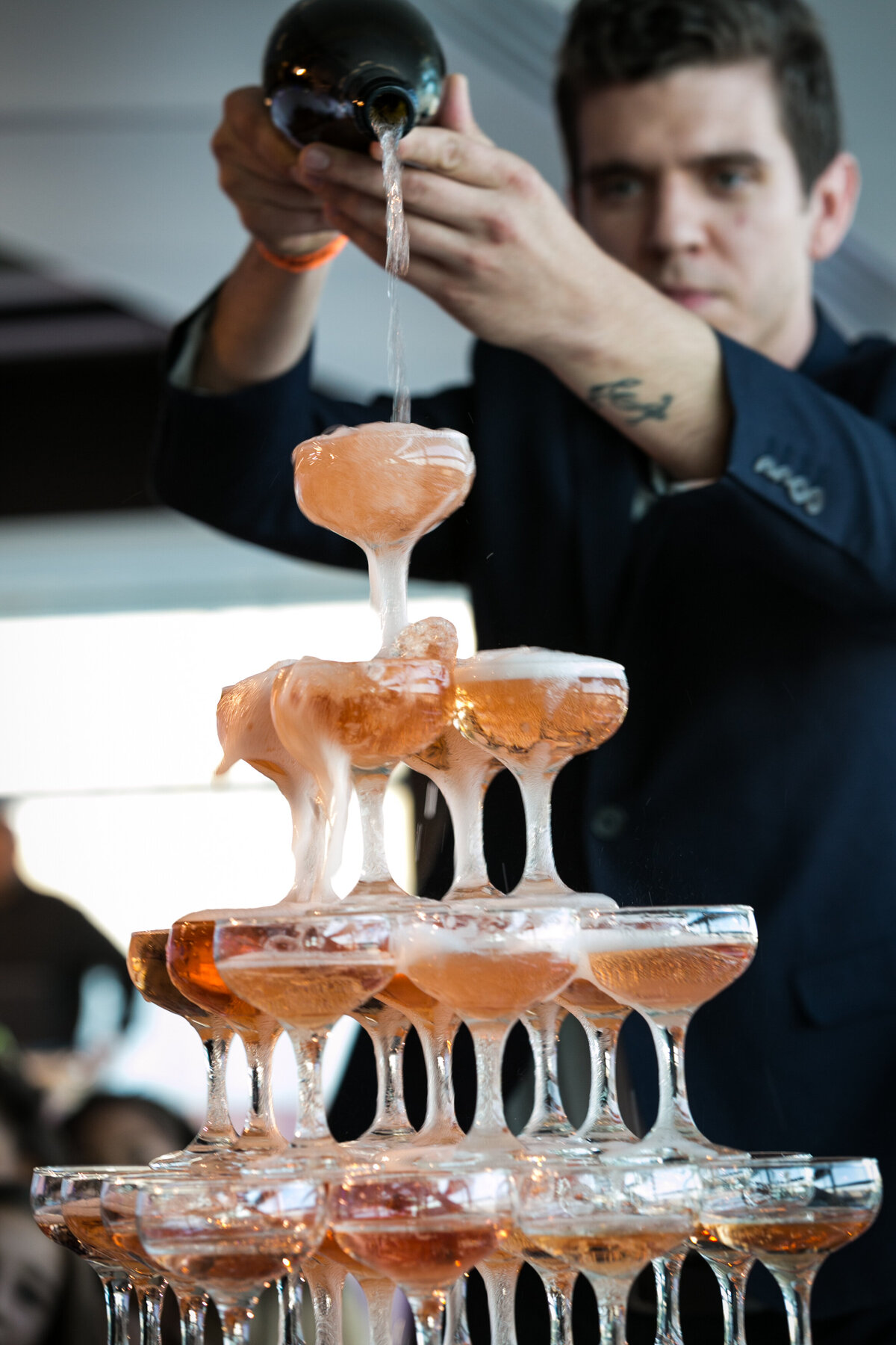 MagnoliaBluebird_Newseum_ImageLink_BatMitzvah_ChampagneTowerNonAlcoholicFrenchChampagne4