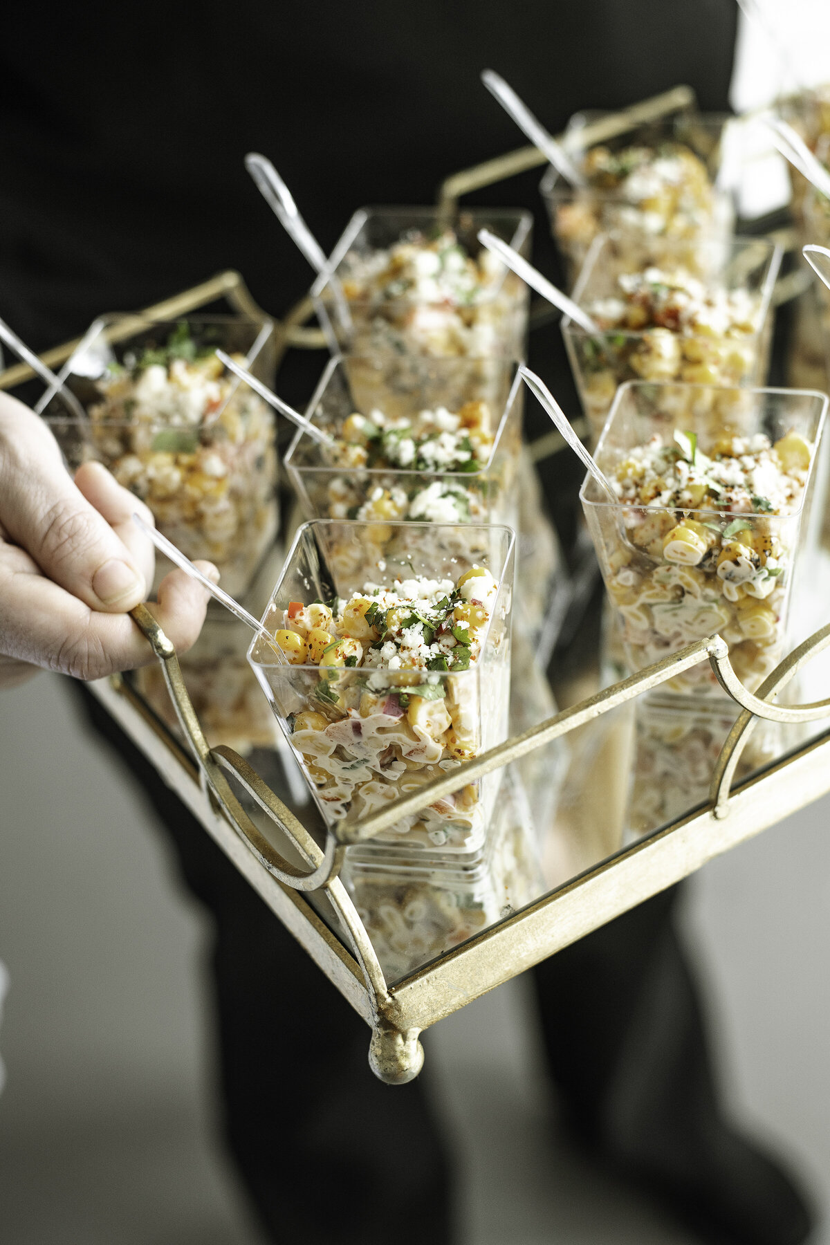 Street corn cups made by Mason Dixon catering