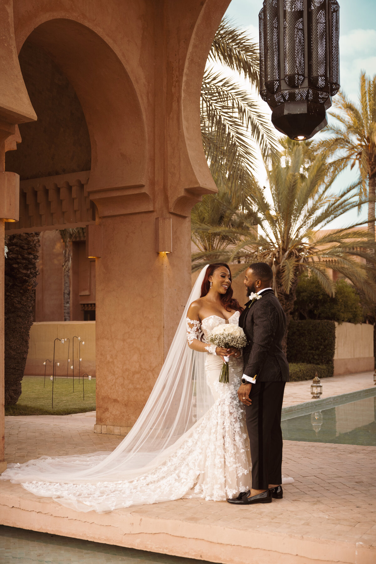 Morocco Outdoor Wedding Shot