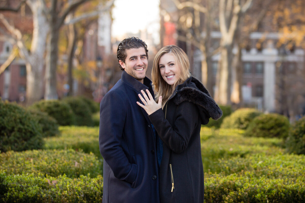 engaged couple