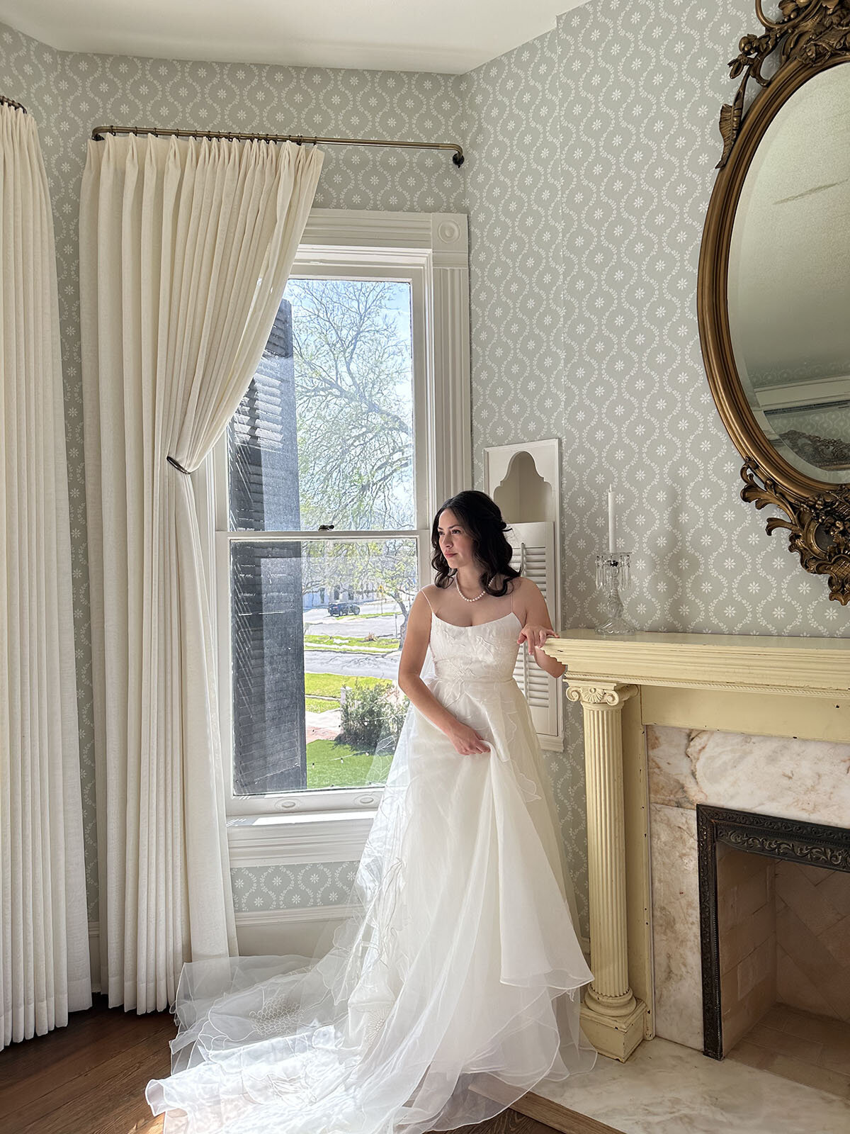 Intimate moment of bride from a Colorado wedding content creator