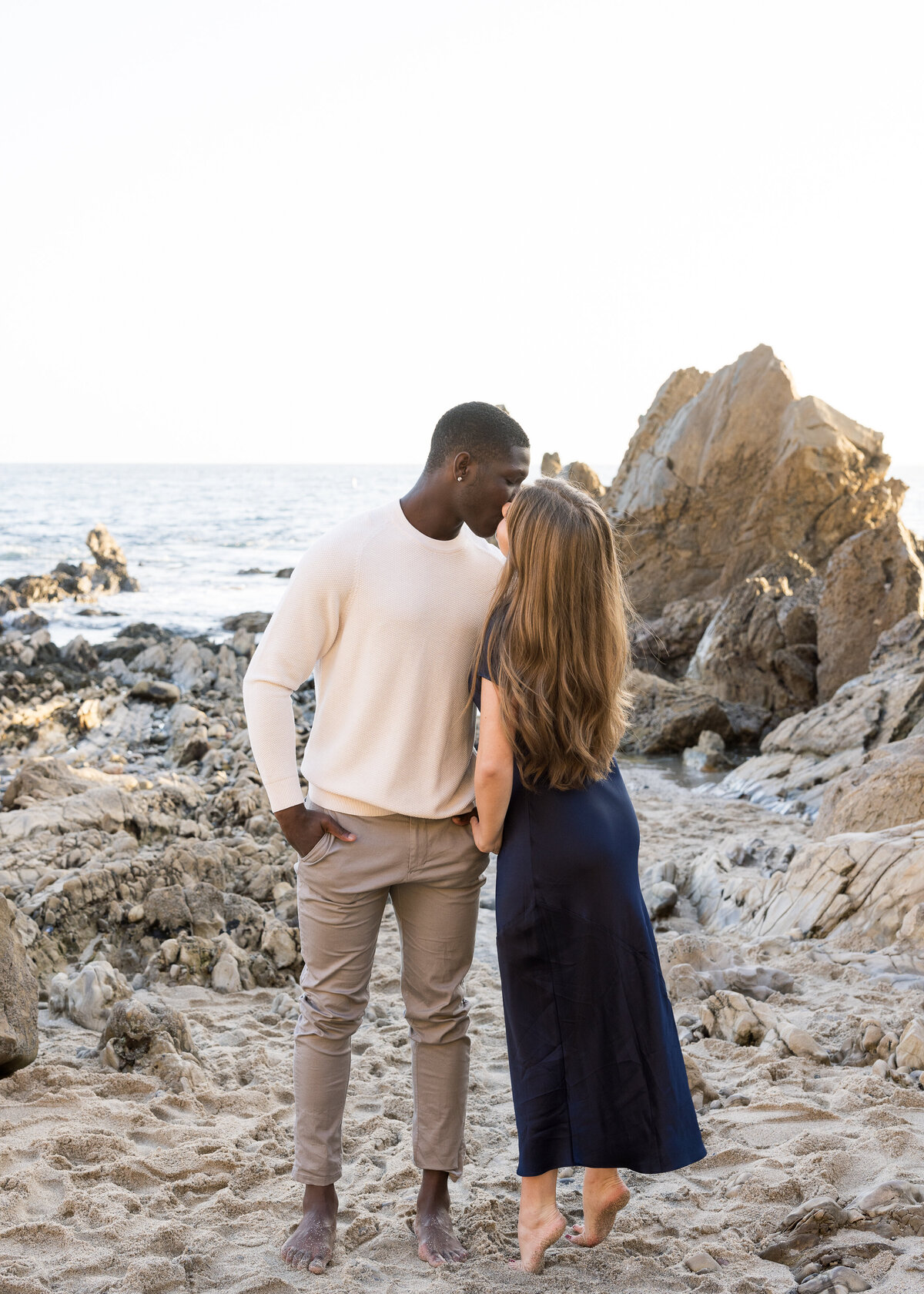 engagement photo on the beach