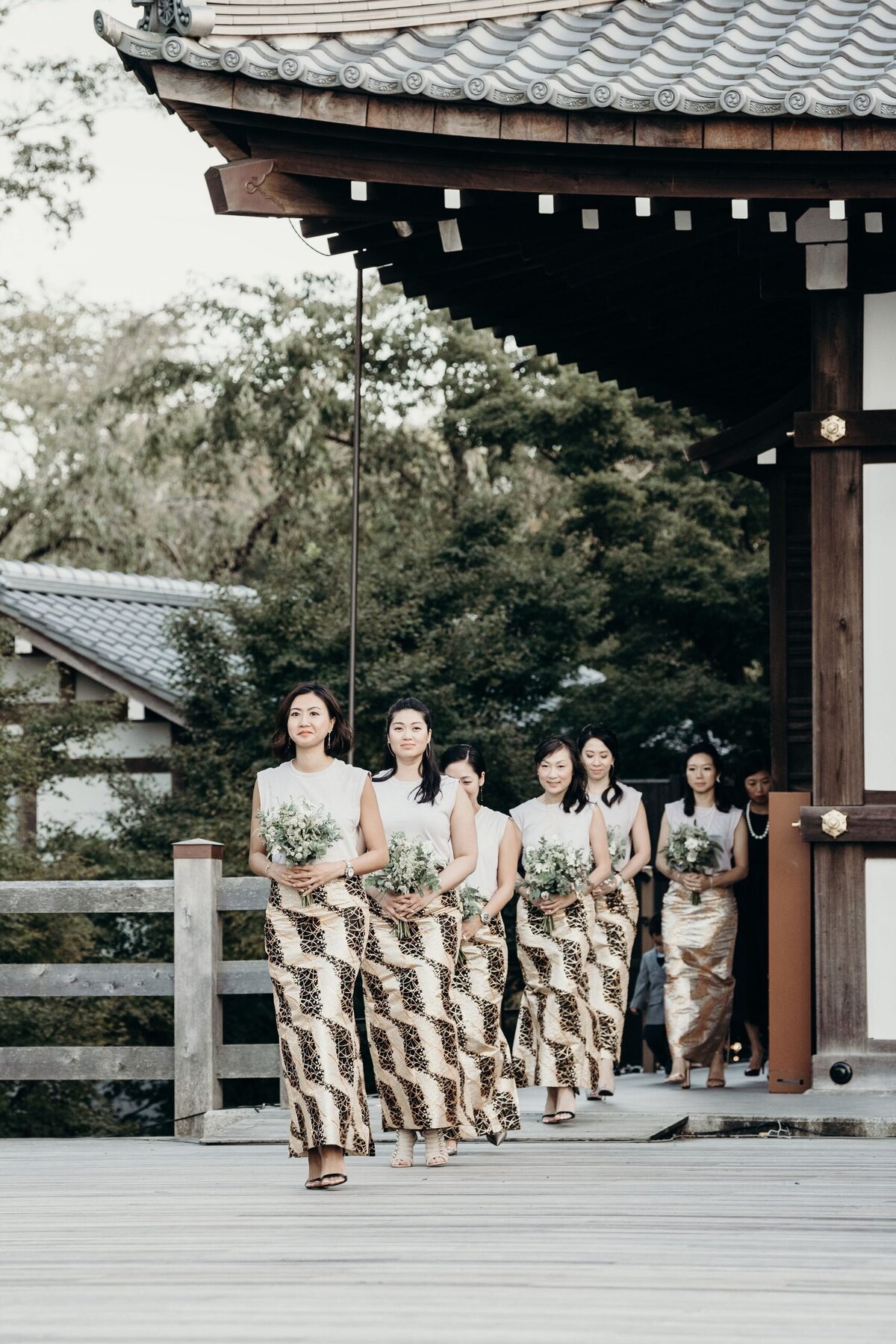 Kyoto Japan Wedding - Bridesmaids
