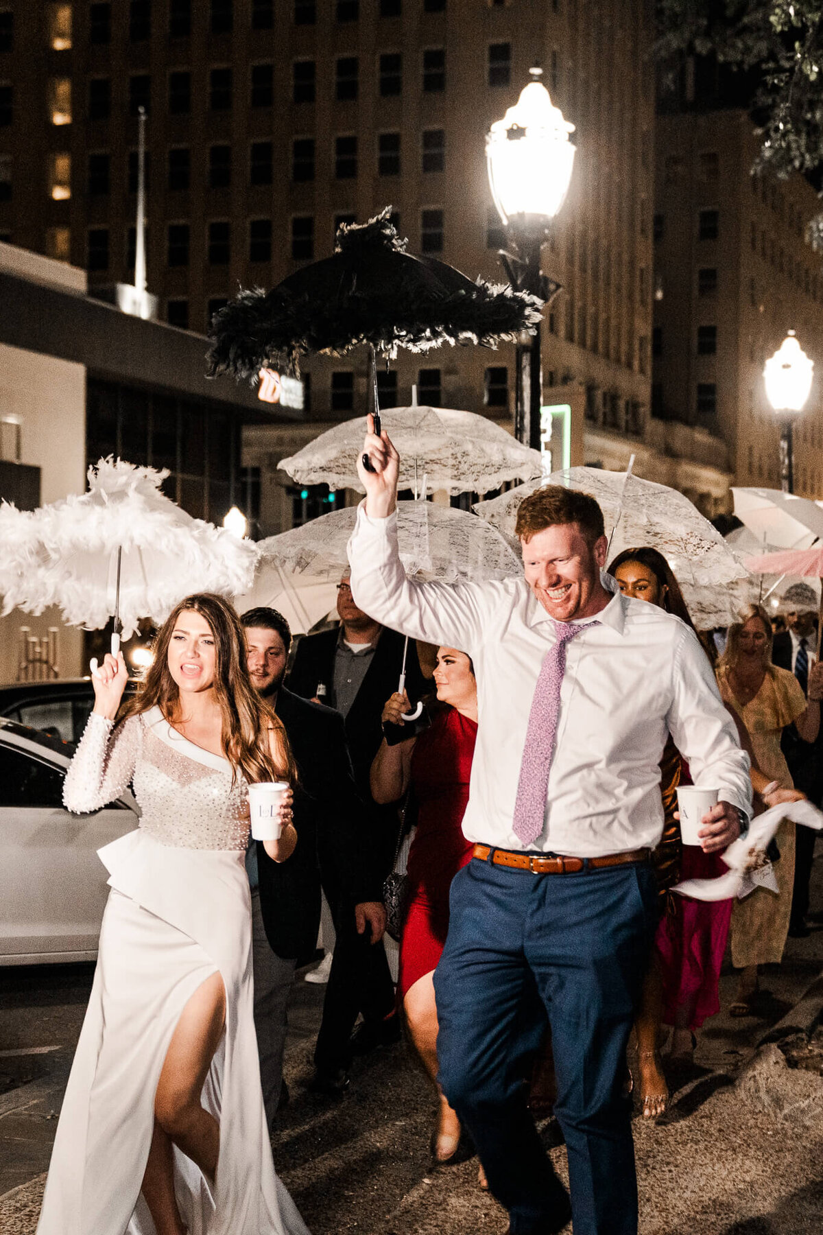 Downtown-Mobile-Wedding-Second-Line-Society-Night-Lane-Isabella-Smiling-V
