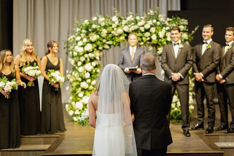 Classic Wedding at City Church of Evansville with Reception at ECC137
