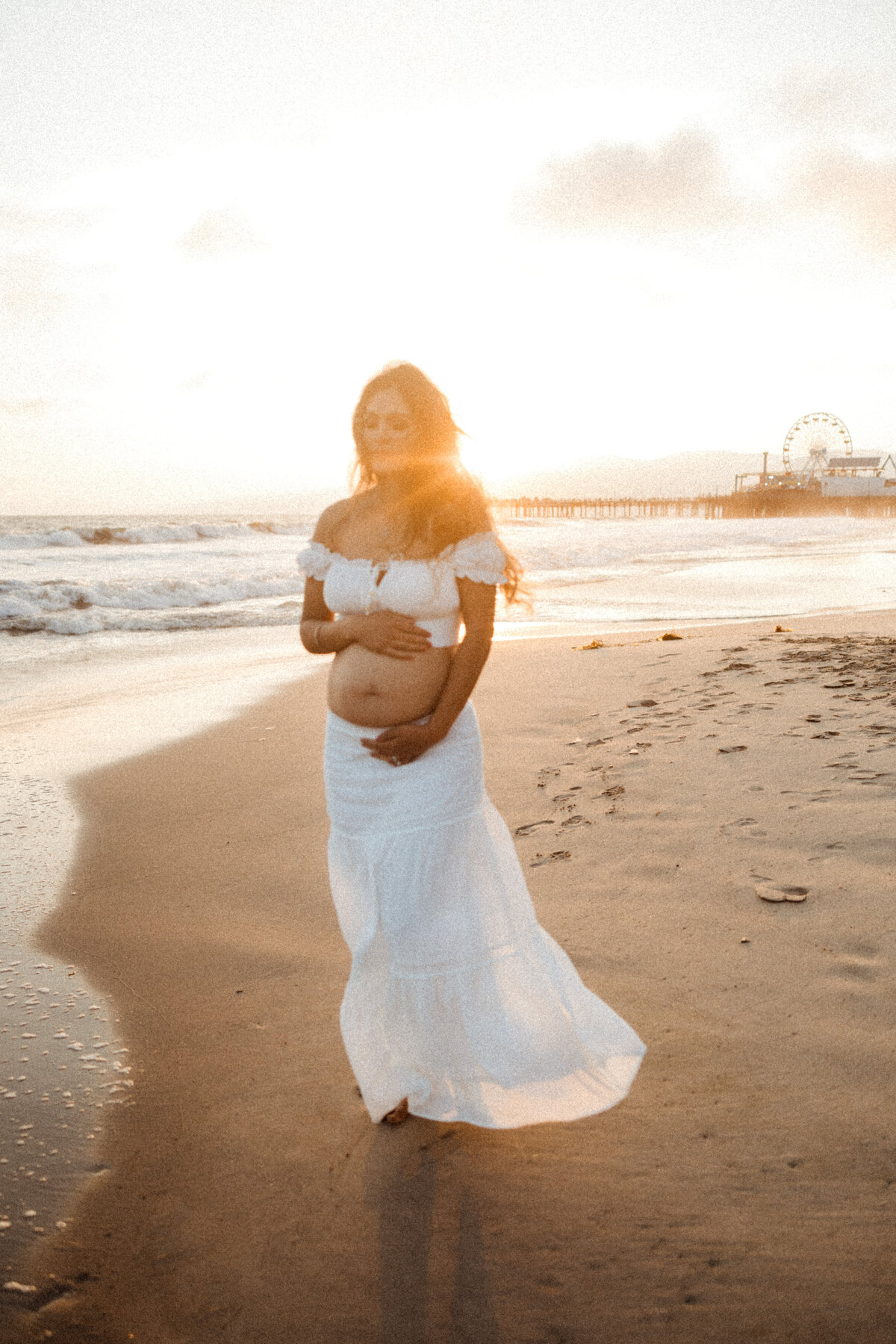 Santa Monica Beach Maternity Photography 67