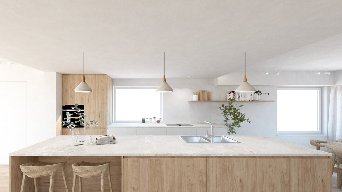 interieurontwerp-design-modern-beige-wood-hout-wit-leefruimte 1