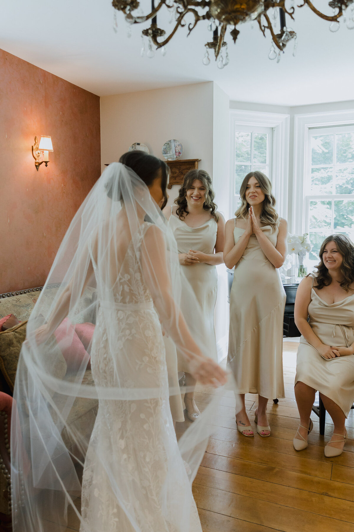 bridal party first look