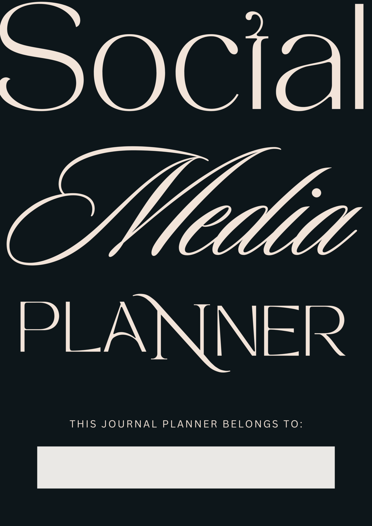 Copy of  Social Media Planner  (A4)