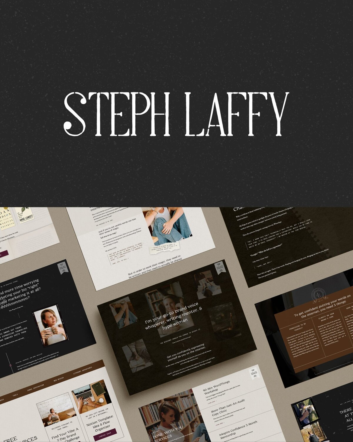 branding design for steph laffy copywriting