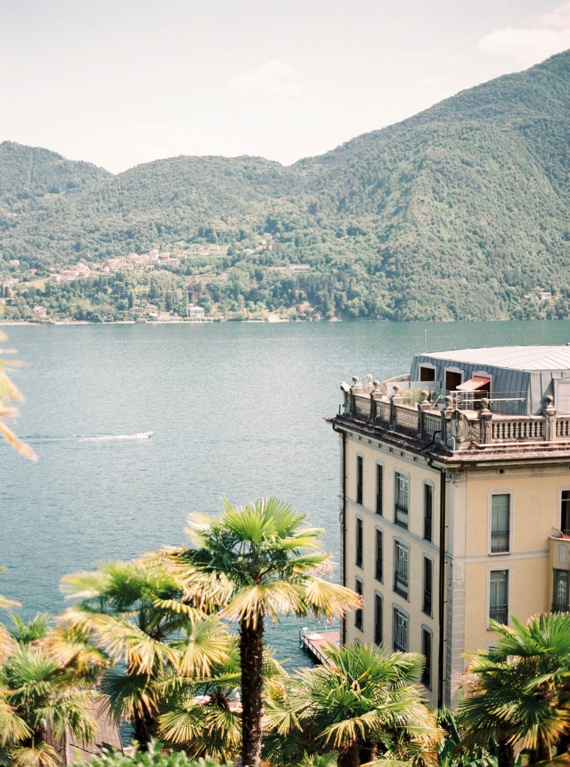 view from Grand Hotel Tremezzo gardens