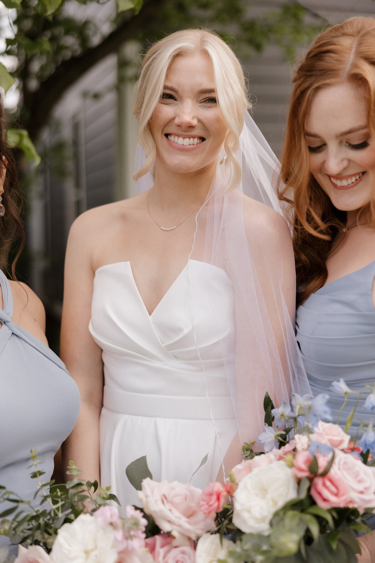 Indianapolis wedding photographer candid bridesmaids photo